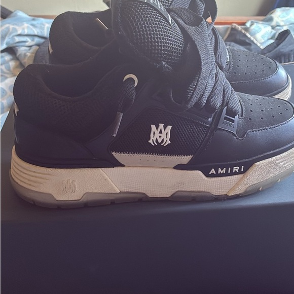 AMIRI Kids Black and White Sneakers